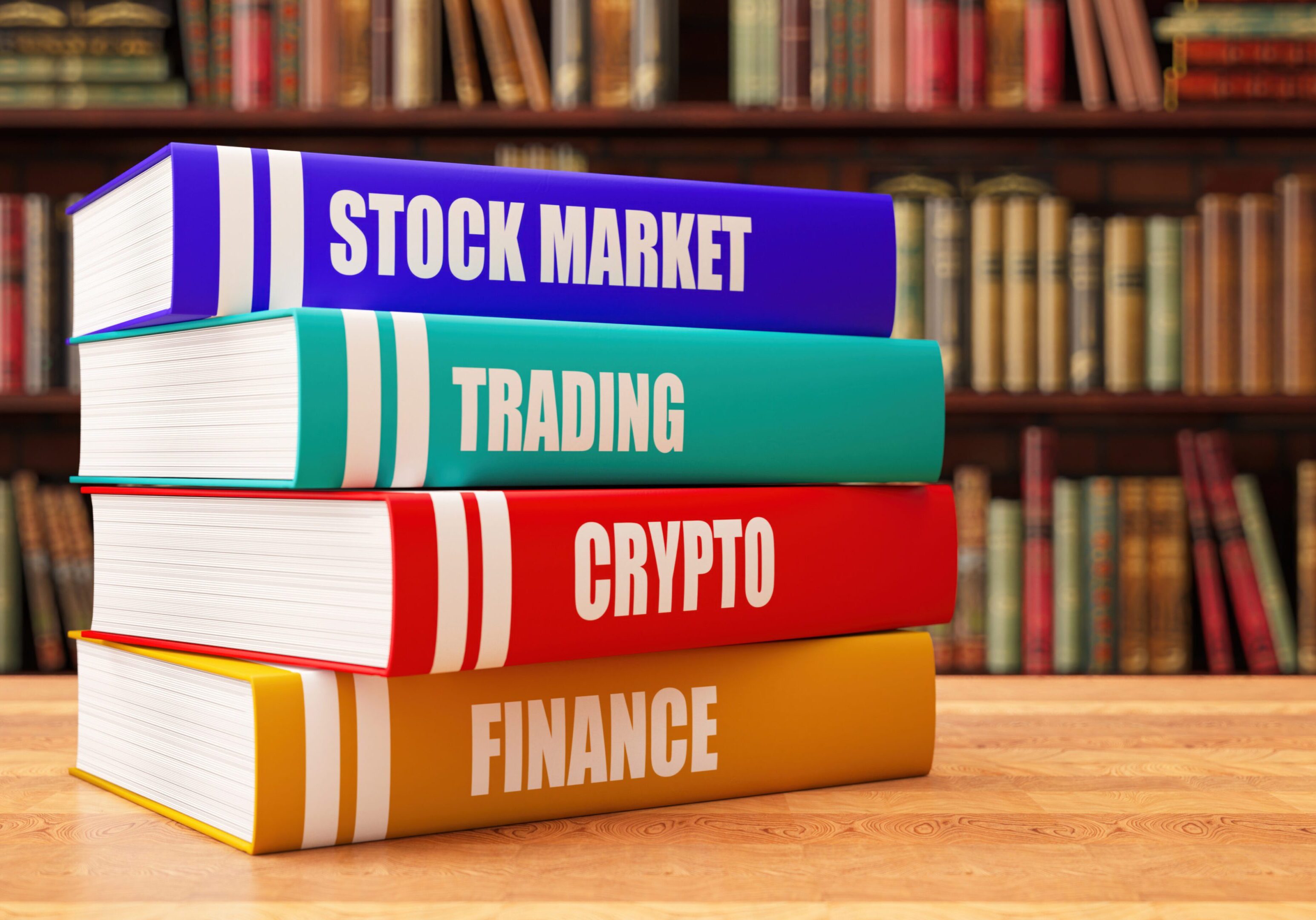 Stock market, trading, crypto, finance books